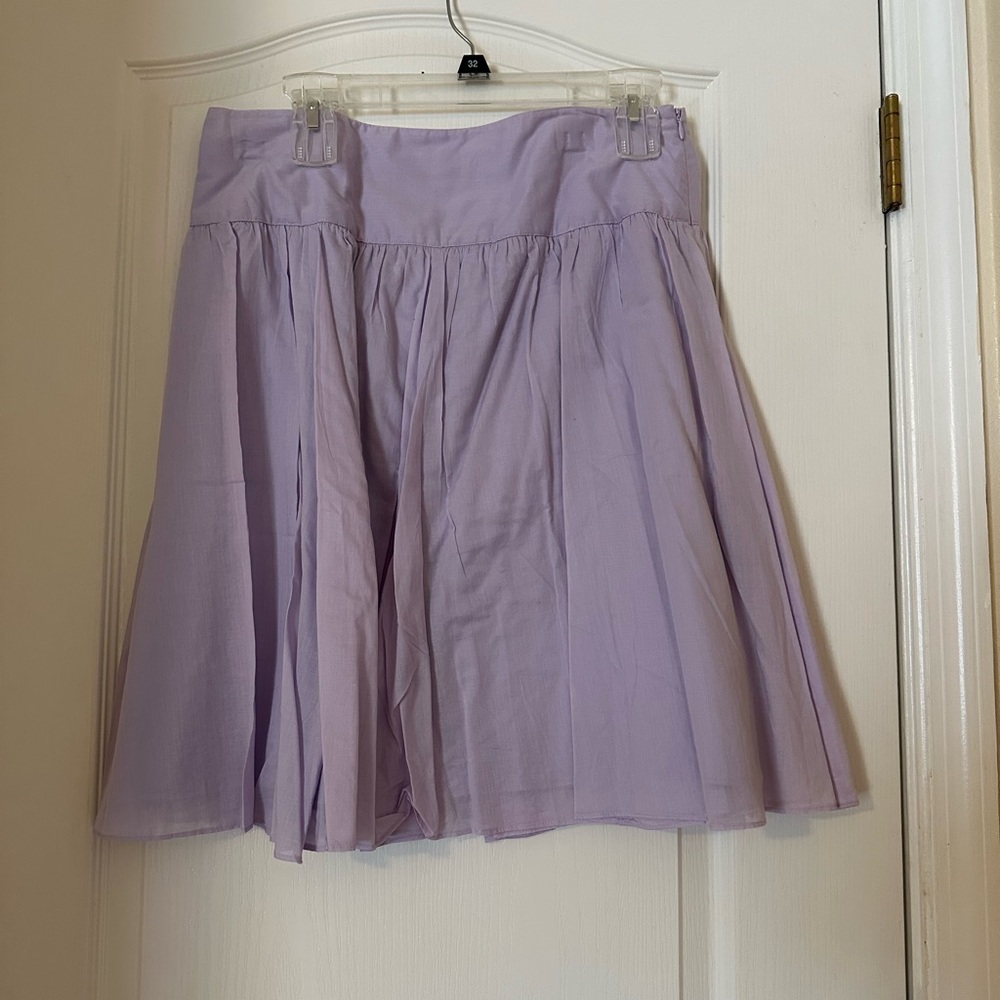 INC International Concepts Purple Knee-Length A-Line Skirt